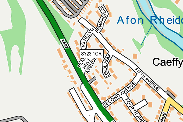 SY23 1QR map - OS OpenMap – Local (Ordnance Survey)