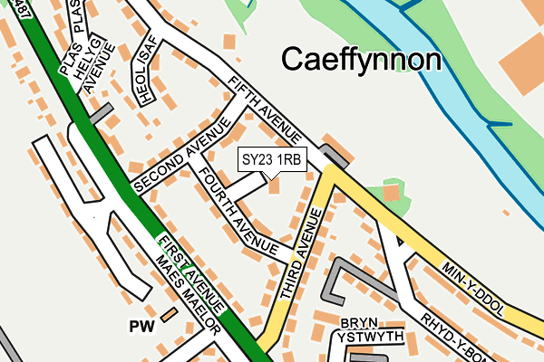 SY23 1RB map - OS OpenMap – Local (Ordnance Survey)