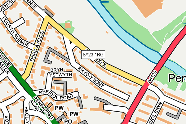 SY23 1RG map - OS OpenMap – Local (Ordnance Survey)