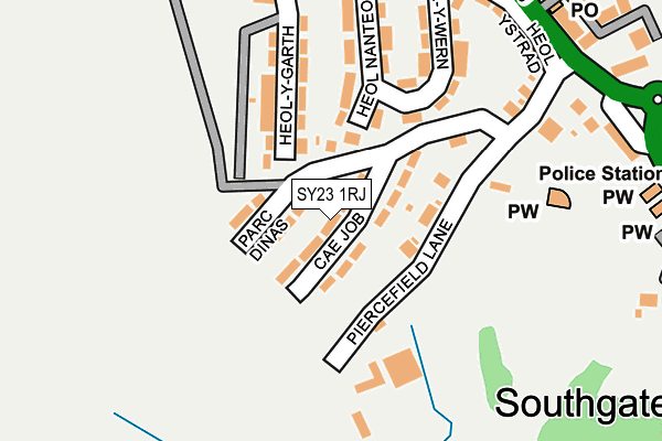 SY23 1RJ map - OS OpenMap – Local (Ordnance Survey)