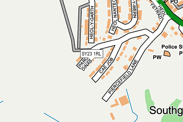 SY23 1RL map - OS OpenMap – Local (Ordnance Survey)