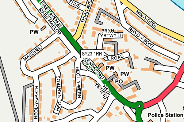 SY23 1RR map - OS OpenMap – Local (Ordnance Survey)