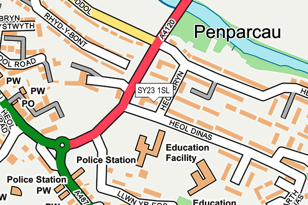 SY23 1SL map - OS OpenMap – Local (Ordnance Survey)