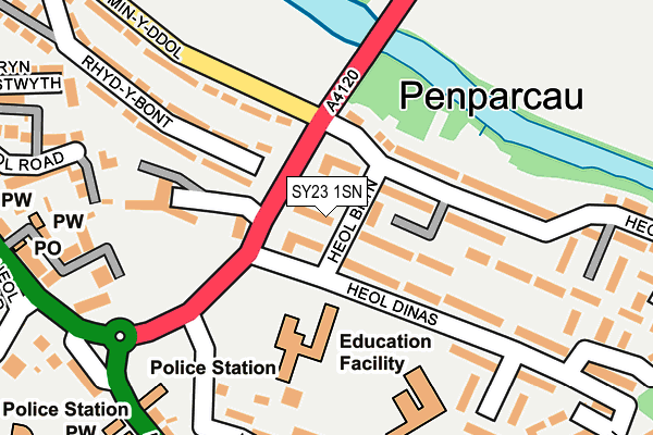 SY23 1SN map - OS OpenMap – Local (Ordnance Survey)