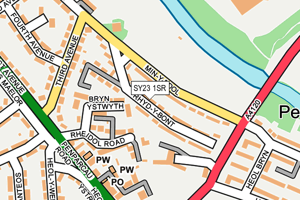 SY23 1SR map - OS OpenMap – Local (Ordnance Survey)