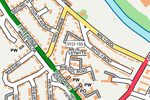 SY23 1SS map - OS OpenMap – Local (Ordnance Survey)