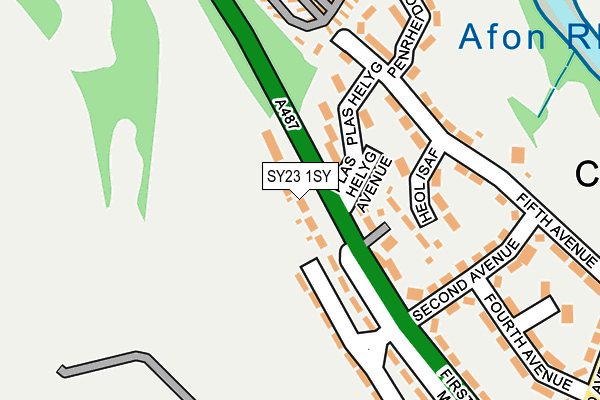 SY23 1SY map - OS OpenMap – Local (Ordnance Survey)