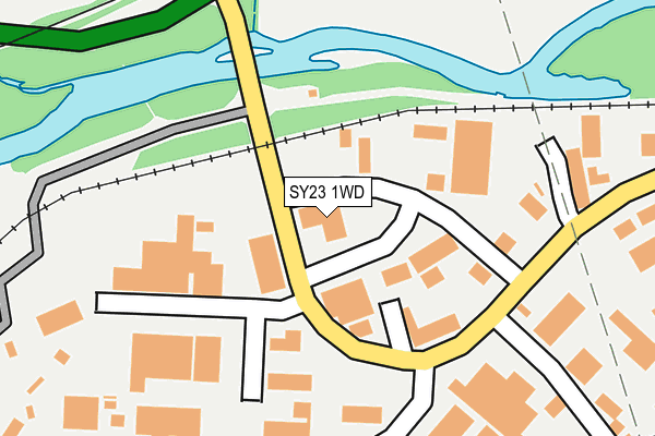 SY23 1WD map - OS OpenMap – Local (Ordnance Survey)