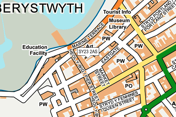 SY23 2AS map - OS OpenMap – Local (Ordnance Survey)