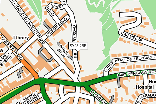 SY23 2BF map - OS OpenMap – Local (Ordnance Survey)