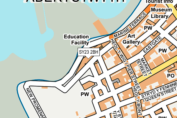 SY23 2BH map - OS OpenMap – Local (Ordnance Survey)