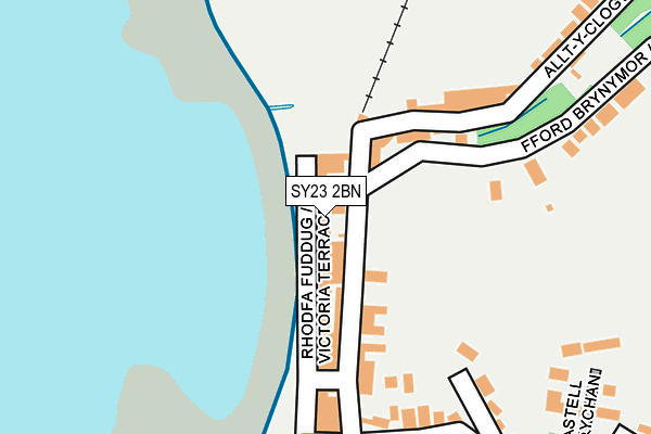 SY23 2BN map - OS OpenMap – Local (Ordnance Survey)