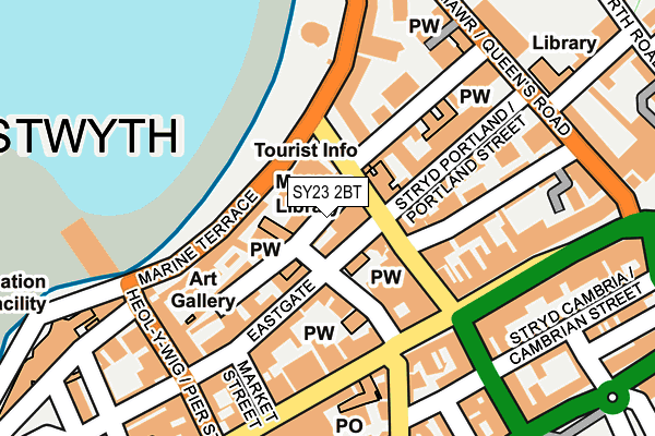 SY23 2BT map - OS OpenMap – Local (Ordnance Survey)