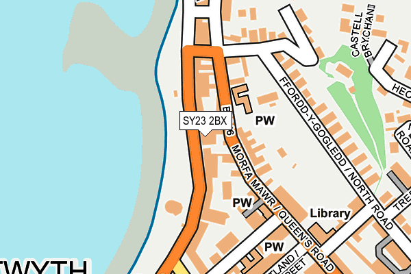 SY23 2BX map - OS OpenMap – Local (Ordnance Survey)