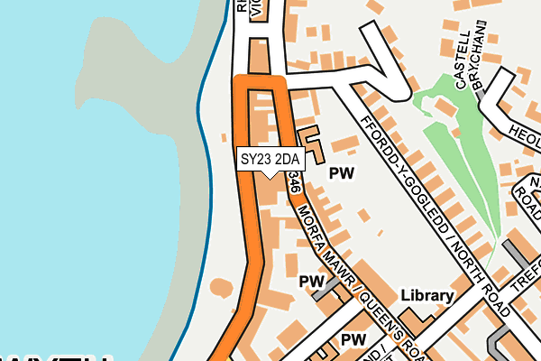 SY23 2DA map - OS OpenMap – Local (Ordnance Survey)