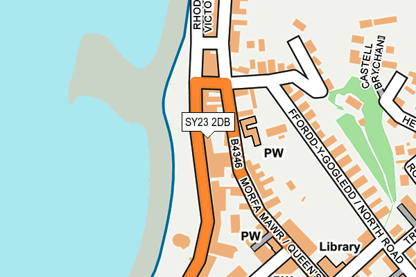 SY23 2DB map - OS OpenMap – Local (Ordnance Survey)