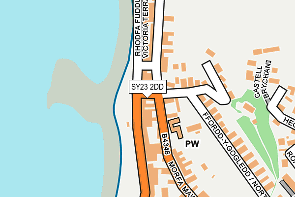 SY23 2DD map - OS OpenMap – Local (Ordnance Survey)