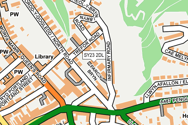 SY23 2DL map - OS OpenMap – Local (Ordnance Survey)