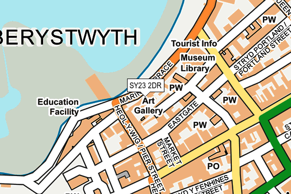 SY23 2DR map - OS OpenMap – Local (Ordnance Survey)