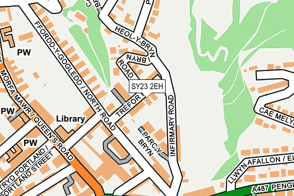 SY23 2EH map - OS OpenMap – Local (Ordnance Survey)