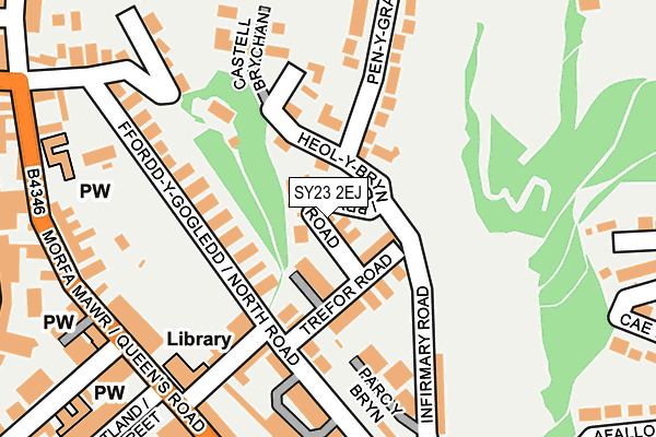SY23 2EJ map - OS OpenMap – Local (Ordnance Survey)