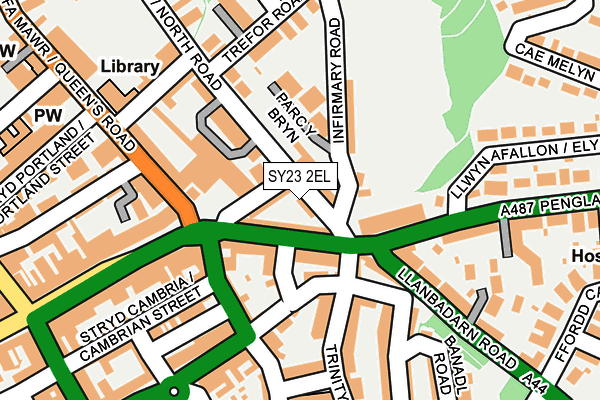 SY23 2EL map - OS OpenMap – Local (Ordnance Survey)