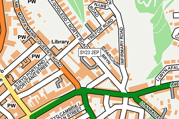 SY23 2EP map - OS OpenMap – Local (Ordnance Survey)