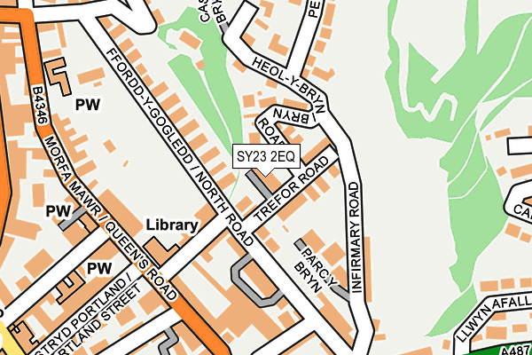 SY23 2EQ map - OS OpenMap – Local (Ordnance Survey)