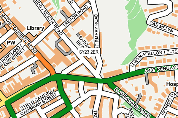 SY23 2ER map - OS OpenMap – Local (Ordnance Survey)