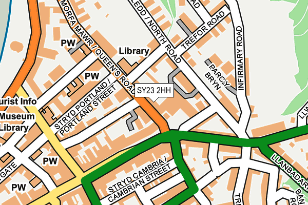 SY23 2HH map - OS OpenMap – Local (Ordnance Survey)