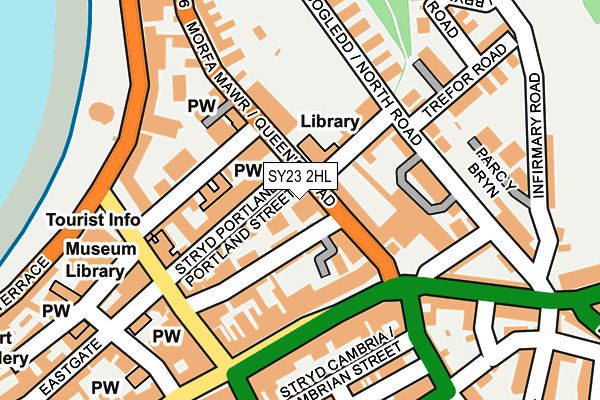 SY23 2HL map - OS OpenMap – Local (Ordnance Survey)