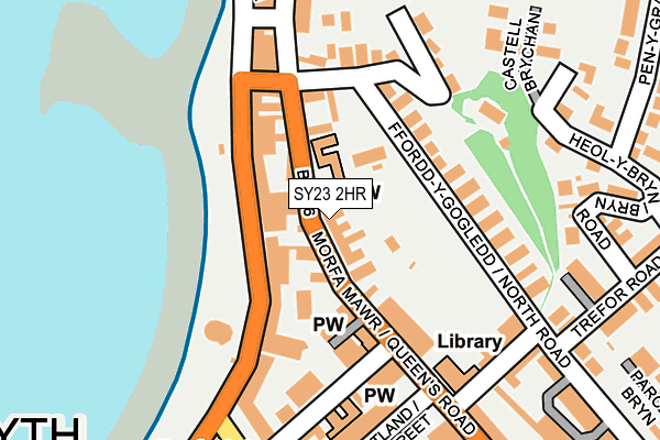 SY23 2HR map - OS OpenMap – Local (Ordnance Survey)