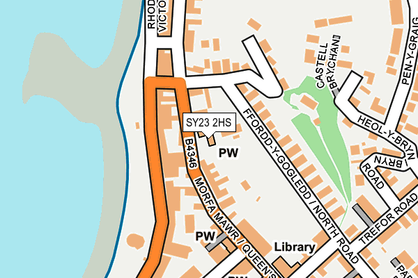 SY23 2HS map - OS OpenMap – Local (Ordnance Survey)