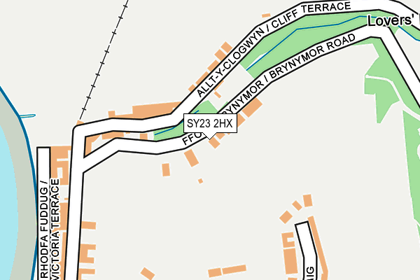 SY23 2HX map - OS OpenMap – Local (Ordnance Survey)