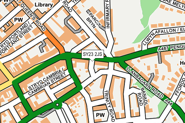 SY23 2JS map - OS OpenMap – Local (Ordnance Survey)