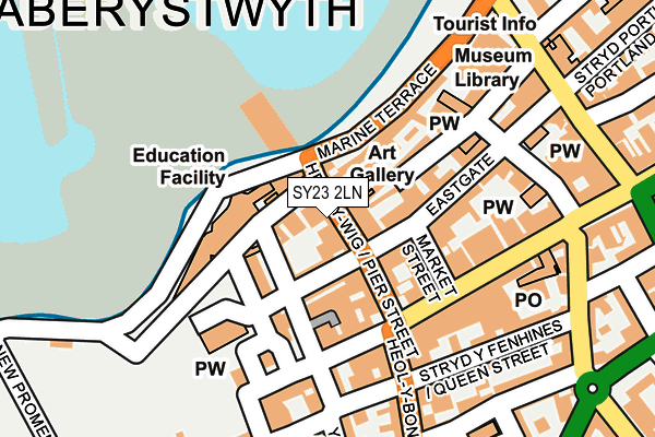 SY23 2LN map - OS OpenMap – Local (Ordnance Survey)