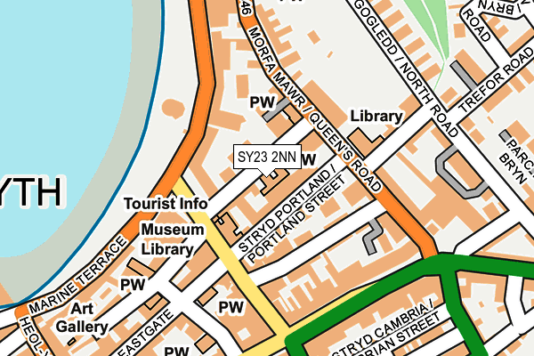 SY23 2NN map - OS OpenMap – Local (Ordnance Survey)