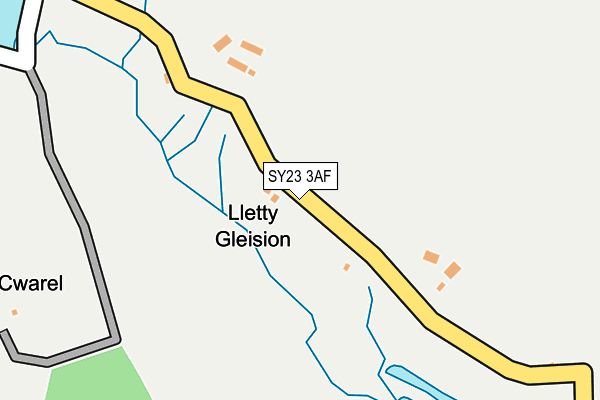 SY23 3AF map - OS OpenMap – Local (Ordnance Survey)