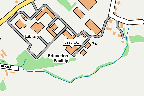 SY23 3AL map - OS OpenMap – Local (Ordnance Survey)