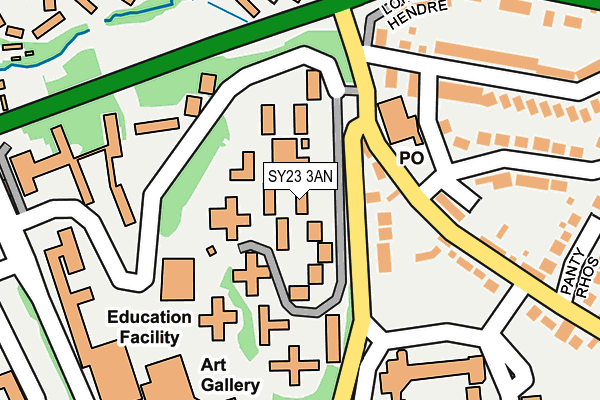 SY23 3AN map - OS OpenMap – Local (Ordnance Survey)