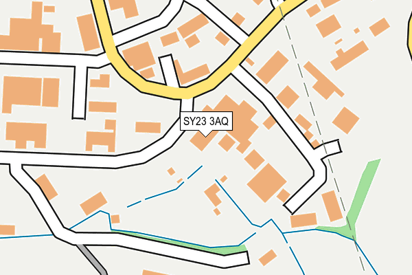 SY23 3AQ map - OS OpenMap – Local (Ordnance Survey)