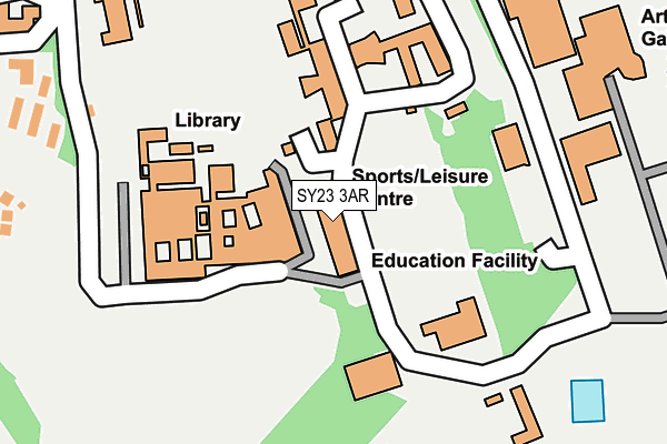 SY23 3AR map - OS OpenMap – Local (Ordnance Survey)