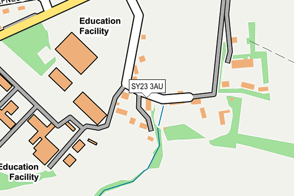 SY23 3AU map - OS OpenMap – Local (Ordnance Survey)