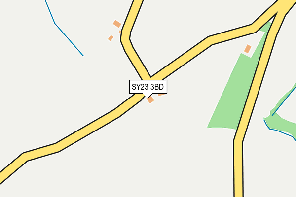 SY23 3BD map - OS OpenMap – Local (Ordnance Survey)