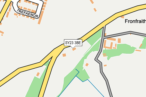 SY23 3BE map - OS OpenMap – Local (Ordnance Survey)