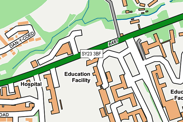 SY23 3BF map - OS OpenMap – Local (Ordnance Survey)