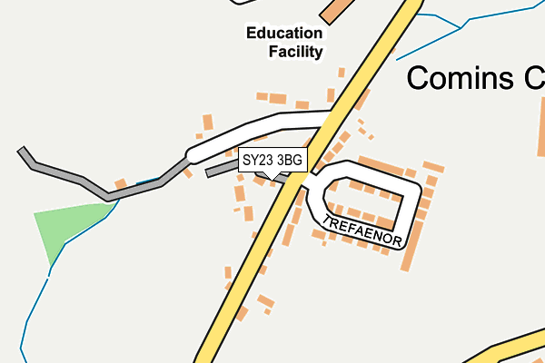 SY23 3BG map - OS OpenMap – Local (Ordnance Survey)