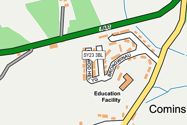 SY23 3BL map - OS OpenMap – Local (Ordnance Survey)