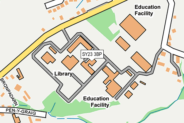 SY23 3BP map - OS OpenMap – Local (Ordnance Survey)