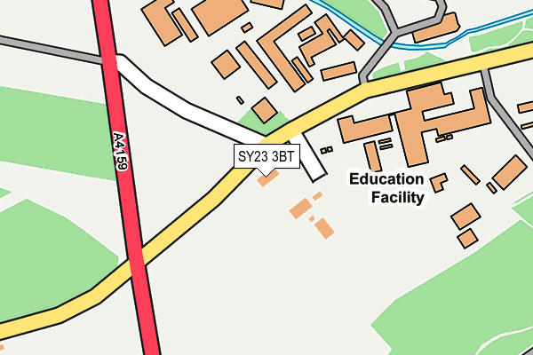 SY23 3BT map - OS OpenMap – Local (Ordnance Survey)